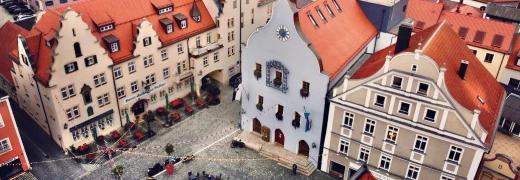 Luftbild Abensberg Stadtplatz