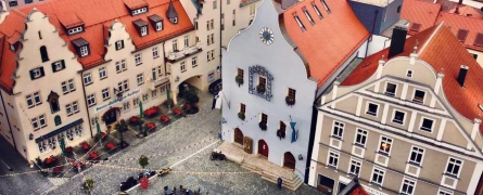 Luftbild Abensberg Stadtplatz