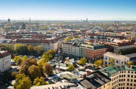 Luftaufnahmen Muenchen Rindermarkt