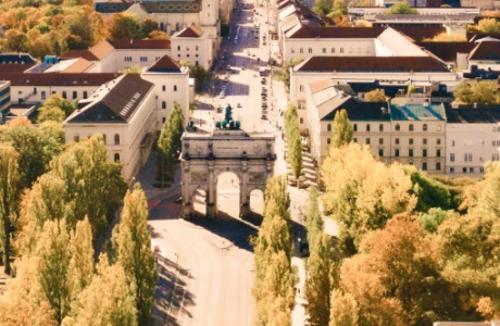 Standort München-Schwabing Luftaufnahme